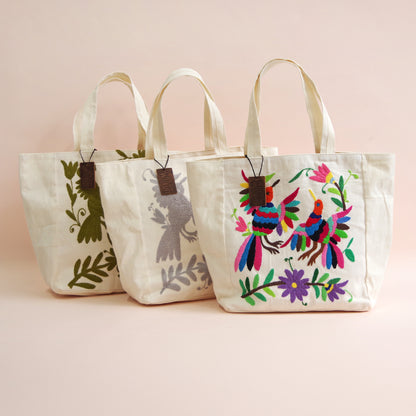 【WOVEN ウーヴン】オトミ スモール トートバッグ 【OTOMI SMALL TOTE BAG】 メキシコ製 刺繍バッグ