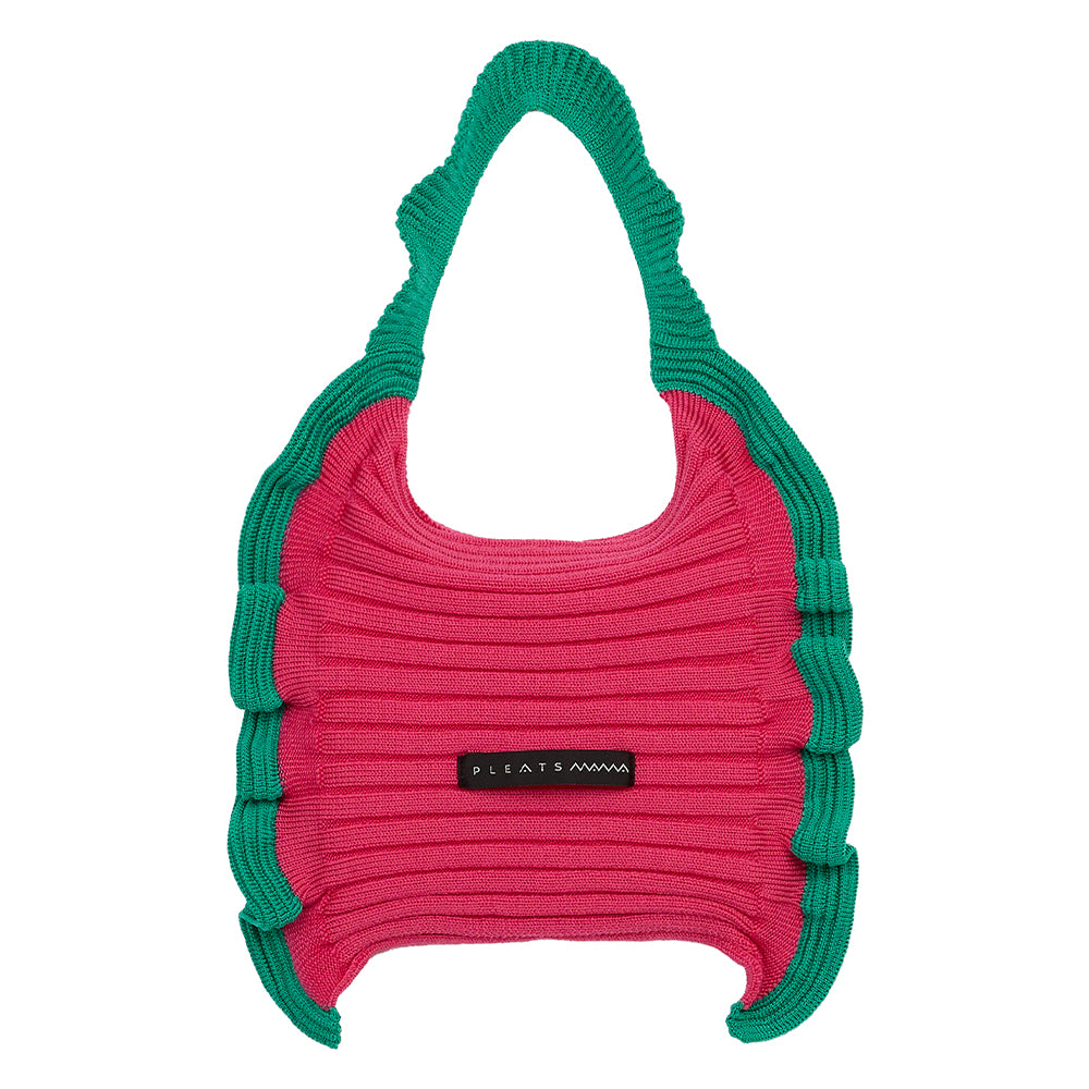 PLEATS MAMA ラッフルミニトートバッグ 【RUFFLE MINI TOTE BAG】 ミニバッグ ニットバッグ