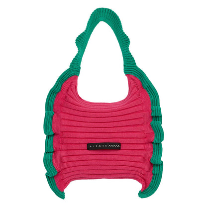 PLEATS MAMA ラッフルミニトートバッグ 【RUFFLE MINI TOTE BAG】 ミニバッグ ニットバッグ