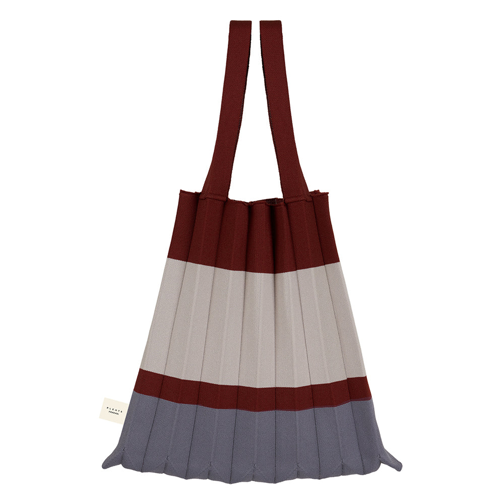 PLEATS MAMA トートバッグ 【TOTE BAG BLOCK】 ニットバッグ ハンドバッグ