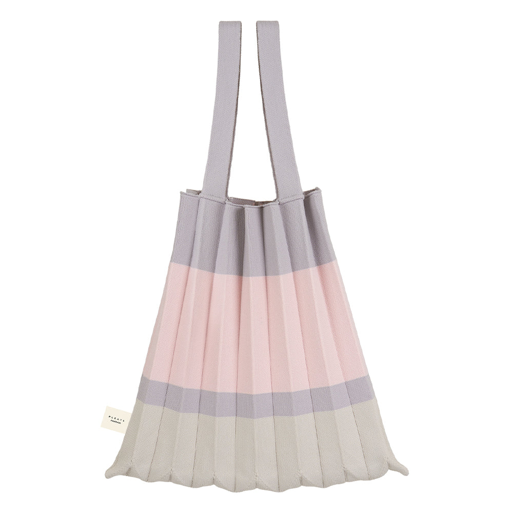 PLEATS MAMA トートバッグ 【TOTE BAG BLOCK】 ニットバッグ ハンドバッグ