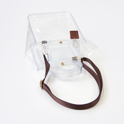 WOVEN ウーヴン 【CLEAR PVC TOTE】 クリアトートバッグ ショルダーバッグ クリアバッグ 2WAY PVC 透明バッグ 推し活 ビーチバッグ  軽量