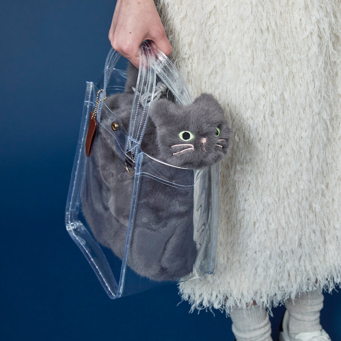 WOVEN ウーヴン 【CLEAR PVC TOTE】 クリアトートバッグ ショルダーバッグ クリアバッグ 2WAY PVC 透明バッグ 推し活 ビーチバッグ  軽量