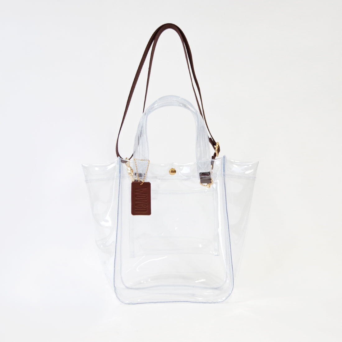 WOVEN ウーヴン 【CLEAR PVC TOTE】 クリアトートバッグ ショルダーバッグ クリアバッグ 2WAY PVC 透明バッグ 推し活 ビーチバッグ  軽量