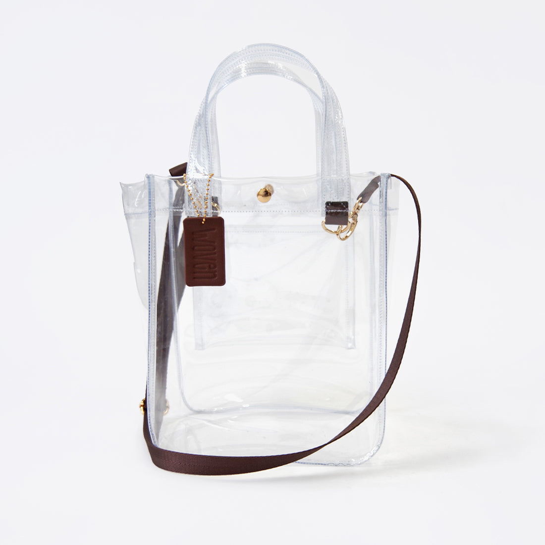 WOVEN ウーヴン 【CLEAR PVC TOTE】 クリアトートバッグ ショルダーバッグ クリアバッグ 2WAY PVC 透明バッグ 推し活 ビーチバッグ  軽量