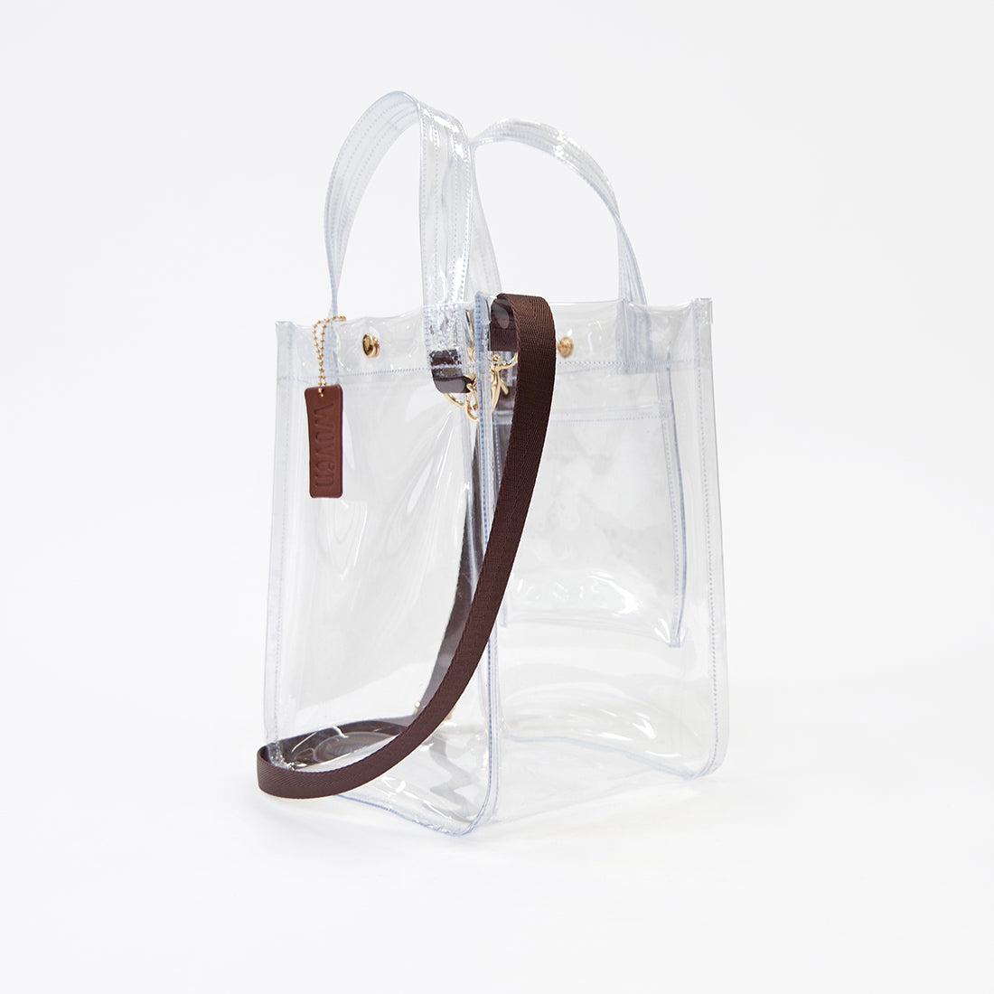 WOVEN ウーヴン 【CLEAR PVC TOTE】 クリアトートバッグ ショルダーバッグ クリアバッグ 2WAY PVC 透明バッグ 推し活 ビーチバッグ  軽量