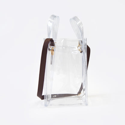 WOVEN ウーヴン 【CLEAR PVC TOTE】 クリアトートバッグ ショルダーバッグ クリアバッグ 2WAY PVC 透明バッグ 推し活 ビーチバッグ  軽量