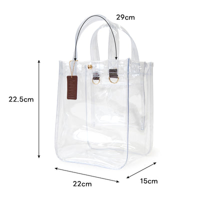 WOVEN ウーヴン 【CLEAR PVC TOTE】 クリアトートバッグ ショルダーバッグ クリアバッグ 2WAY PVC 透明バッグ 推し活 ビーチバッグ  軽量