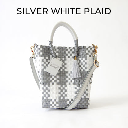 【WOVEN ウーヴン】Mini Shoulder Tote ミニショルダートート メルカドバッグ 旅行 レジャー 夏コーデ デイリー使い 軽量 裏地付き ミニバッグ 肩掛け 斜め掛け