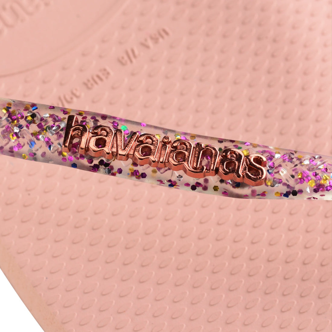 havaianas (ハワイアナス) 【日本正規代理店商品】Slim Square Logo Metallic スリム スクエア ロゴメタリック サンダル 正規品 ラバービーチサンダル