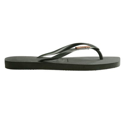havaianas (ハワイアナス) 【日本正規代理店商品】Slim Square Logo Metallic スリム スクエア ロゴメタリック サンダル 正規品 ラバービーチサンダル