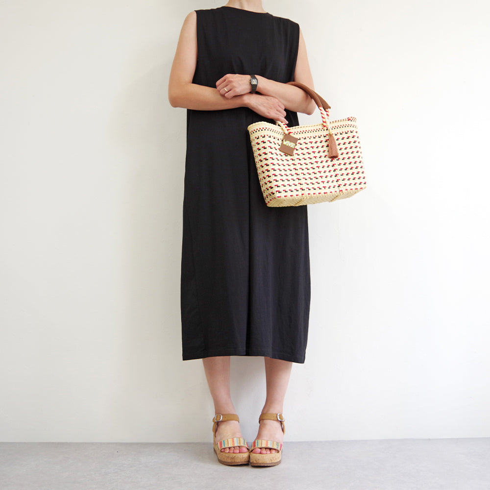 【WOVEN ウーヴン】メキシコ製 バスケットバッグ メルカドバッグ かごバッグ