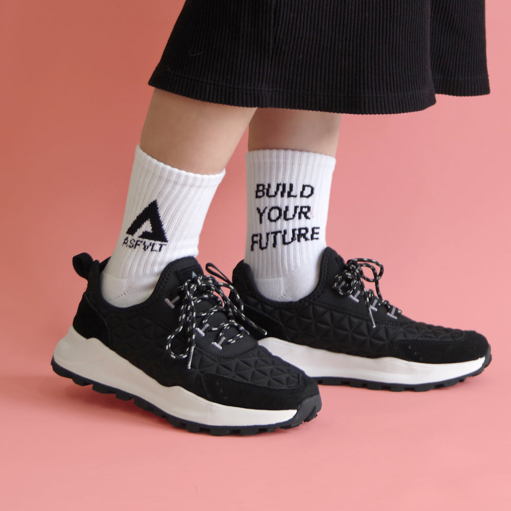 【特典付き】【ASFVLT アスファルト】【SPEED SOCKS TREK】BLACK DARK GREY【SST006】