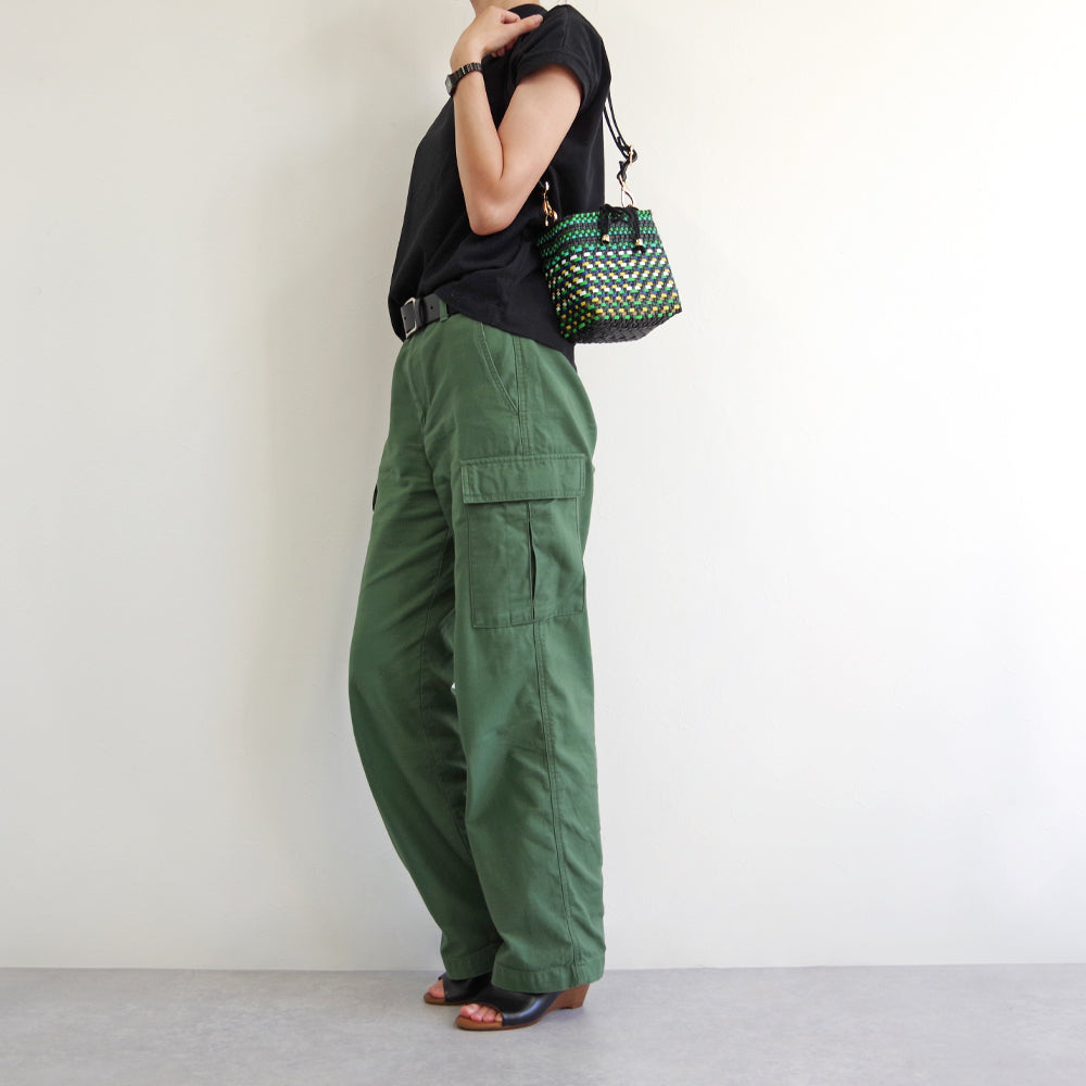 【WOVEN ウーヴン】スクエアショルダーバッグ【SQUARE SHOULDER BAG】 メキシコ製 バスケットバッグ メルカドバッグ