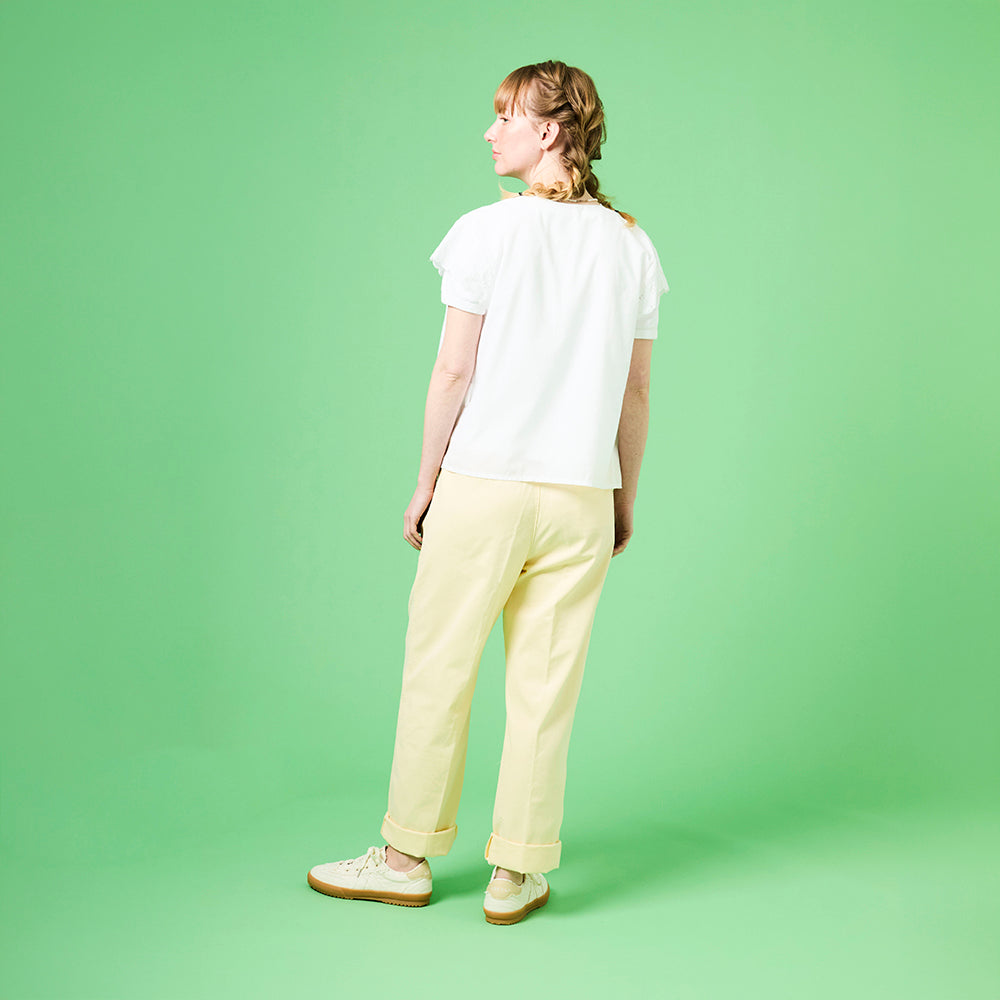 【ASFVLT アスファルト】【SWING74】OFF WHITE DENIM DISTRESSED【SW7413】