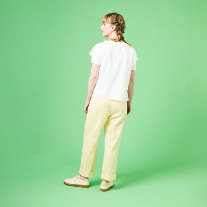 【ASFVLT アスファルト】【SWING74】OFF WHITE DENIM DISTRESSED【SW7413】