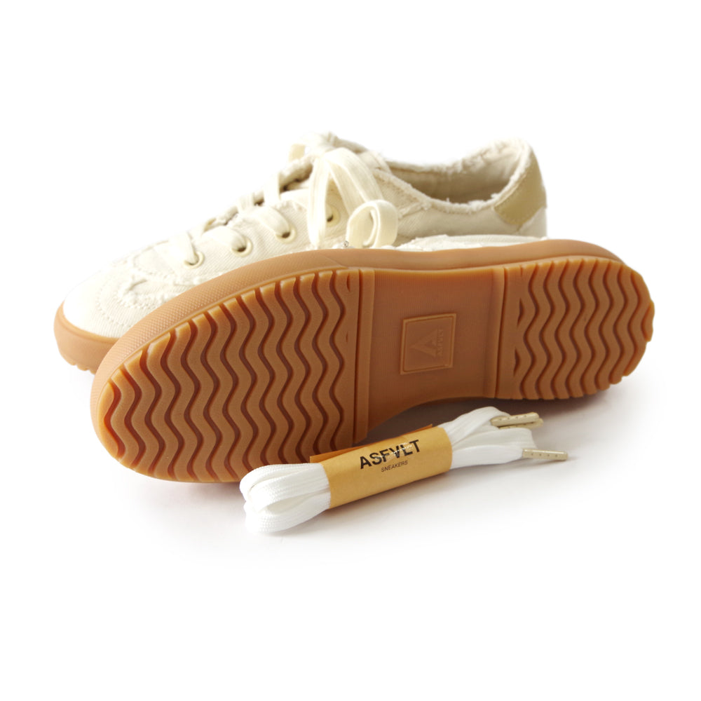 【ASFVLT アスファルト】【SWING74】OFF WHITE DENIM DISTRESSED【SW7413】