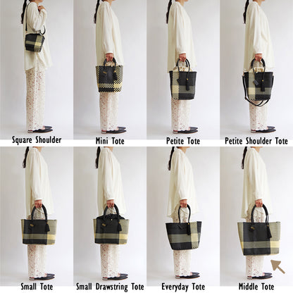 【WOVEN ウーヴン】Middle Tote ミドルトート メキシコ製 バスケットバッグ メルカドバッグ