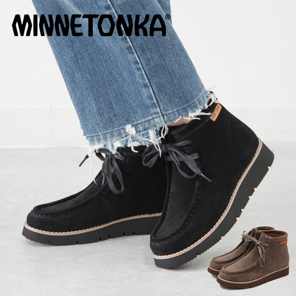 【ミネトンカ MINNETONKA】正規販売代理店 正規品 ワラビー ショートブーツ【18M18】