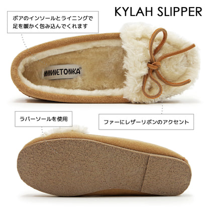 ミネトンカ MINNETONKA 正規販売代理店 正規品 【KYLAH SLIPPER カイリースリッパ】モカシン スリッパ