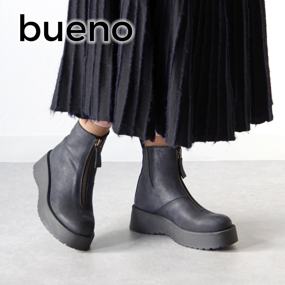 BUENO SHOES ブエノシューズ ブーツ レザーブーツ トルコ製 センタージップブーツ【V1309】