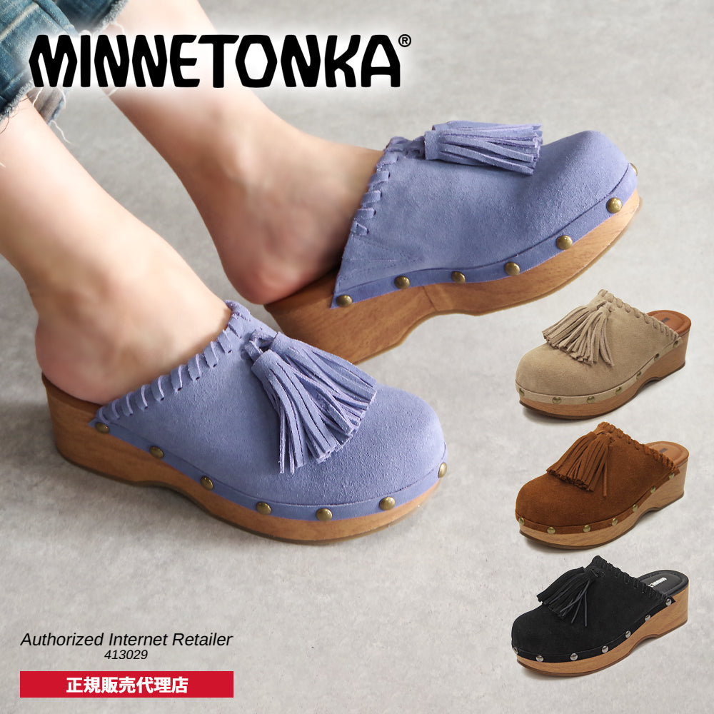 【ミネトンカ MINNETONKA】正規販売代理店 正規品 タッセルサボサンダル【23M05】