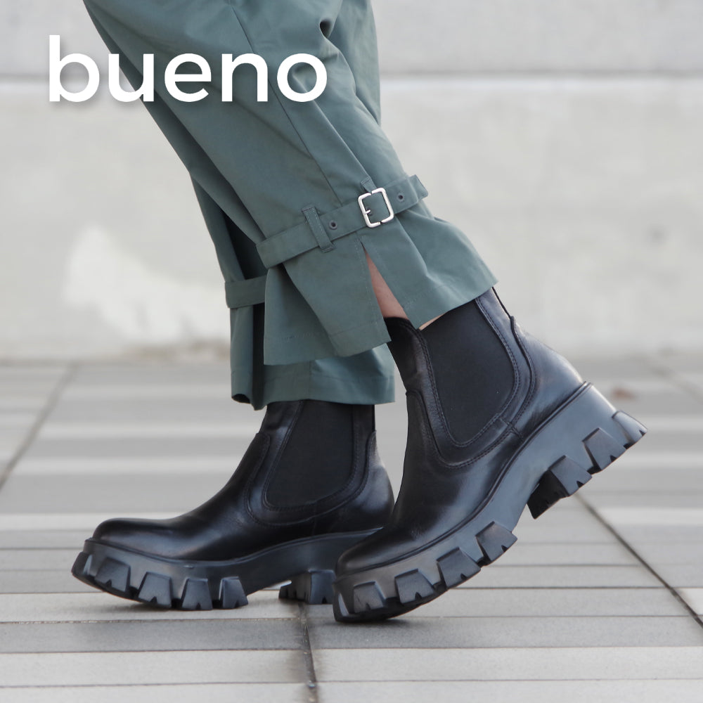BUENO SHOES ブエノシューズ ブーツ トルコ製 サイドゴア ボリュームソールブーツ【R5604】
