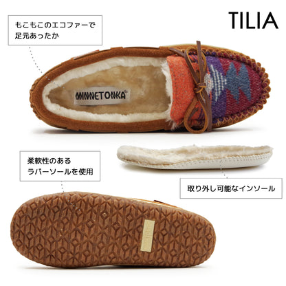 ミネトンカ MINNETONKA 正規販売代理店 正規品 モカシン ファーモカシン【TILIA】