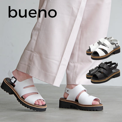 【BUENO SHOES ブエノシューズ】トルコ製 デザインカット バックストラップサンダル【U6702】