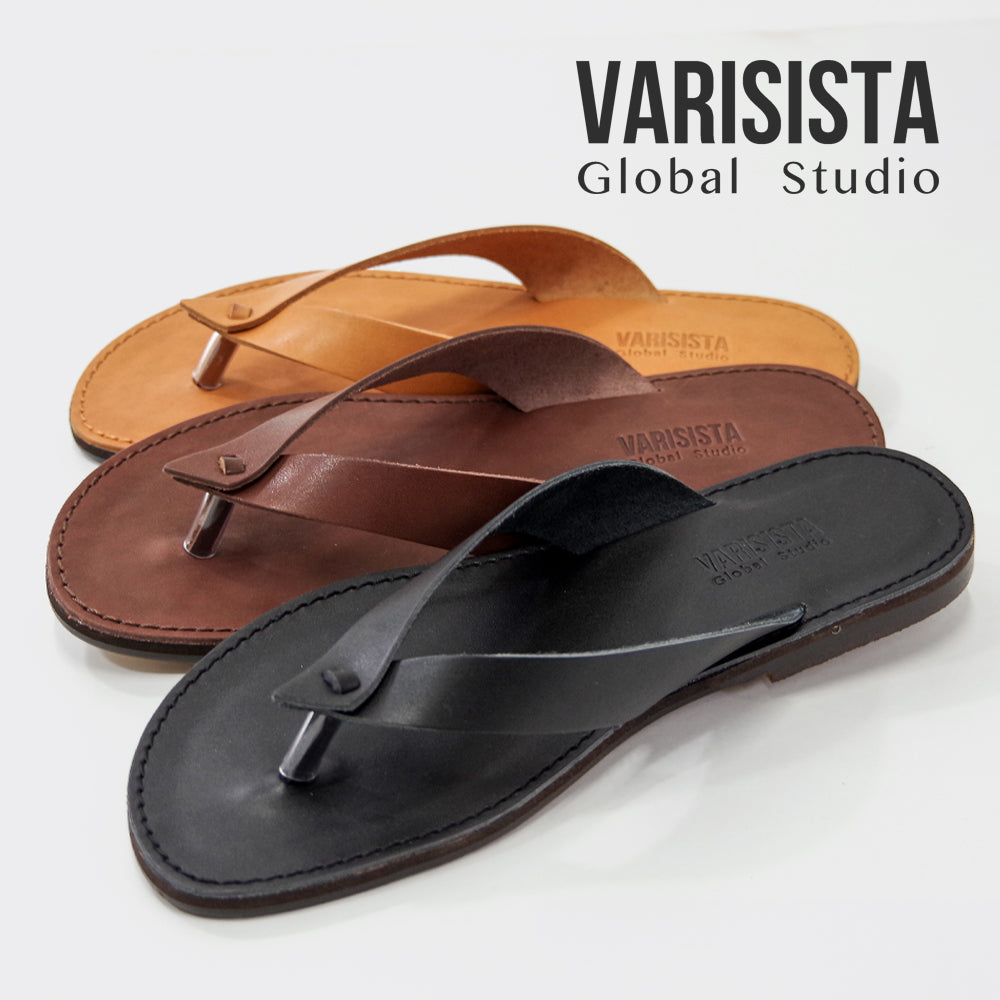 【VARISISTA Global Studio ヴァリジスタ グローバルスタジオ】日本製　レザーサンダル カジュアル サンダル