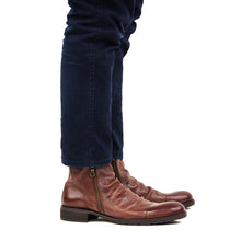 画像をギャラリービューアに読み込む, 【VARISISTA ヴァリジスタ 】ダブルジップドレープブーツ ビブラムソール(Z508-LX) サイドジップブーツ Vibram sole メンズシューズ 革靴 紳士靴　日本製

