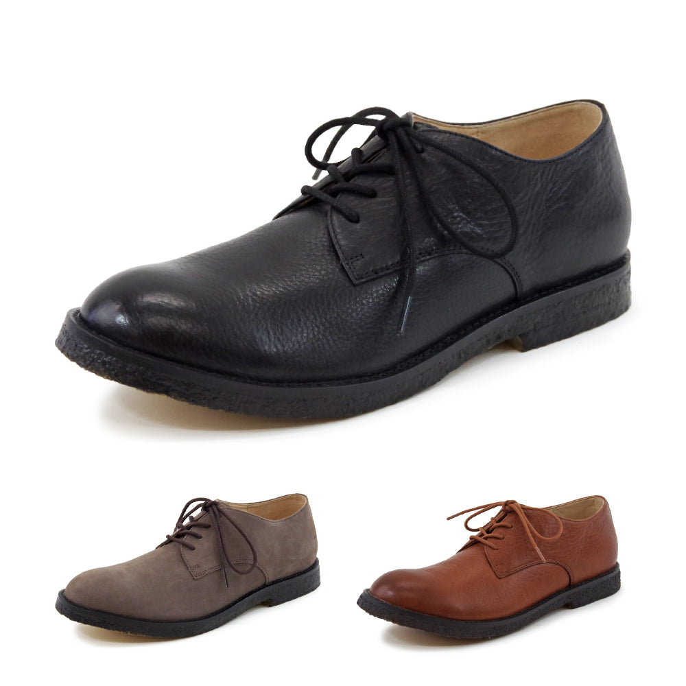 【VARISISTA Global Studio 】【ZC10903】レザープレーントゥシューズ ビジネス クレープソール 革靴 紳士靴